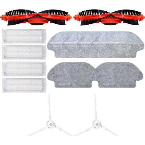 Accessories For Xiaomi Mijia Robot Vacuum Mop STYJ02YM Robotic Vacuum Cleaner Centre Brush Filter Side Brush