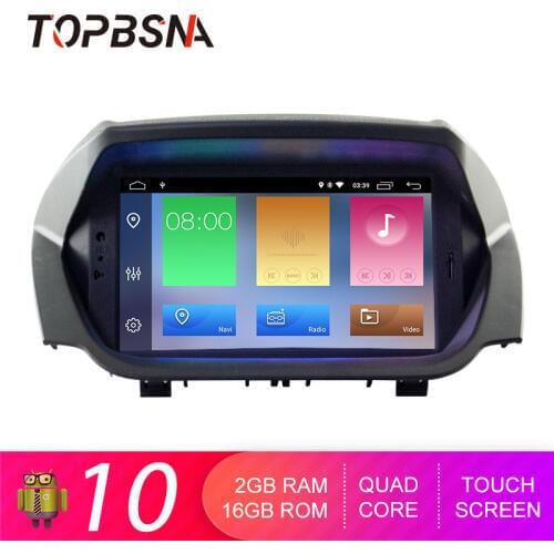 TOPBSNA Car DVD Player Android 10 For Ford Ecosport GPS Navi Multimedia 2 Din Car Radio Stereo RDS Headunit Auto WIFI Video IPS