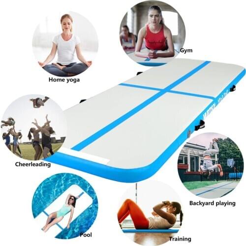 Free Shipping Inflatable Cheap Gymnastics Mattress With Pump Airtrack 3M DWF Air Track Mats Air Trampoline Tumbling Air Track