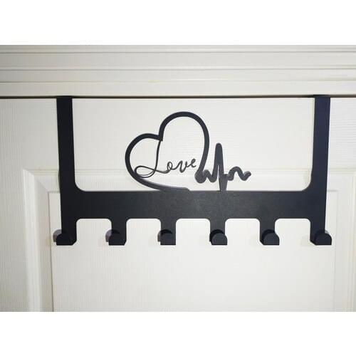 Free Art Workshop Metal Door Back Robe Hook Love