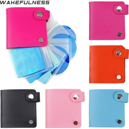 WAKEFULNESS Nail Stamping Plates Case Folder Storage Bag Nail Art Template Tools Stamp Manicure PU Leather Holder Album Storage