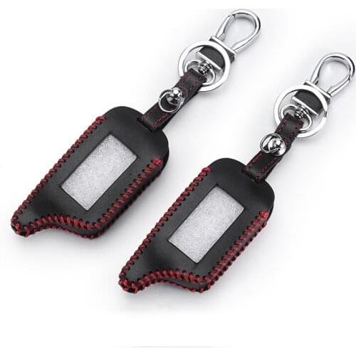 A91 Leather Key Case for Starline B9 B9 / B91 / B6 / B61 / A91 / A61 / V7 C9 LCD Shape Of 2017 Hot Sale Remote Car Alarm Cover