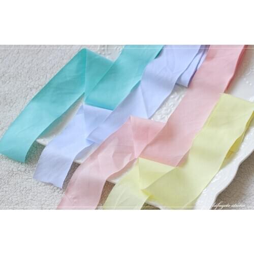 Dailylike Cotton Ribbons Cotton Strips Fabric Ribbon Patchwork Textile for Wrapping Fabric Edges Sewing Fabric DIY Gift Wrapping