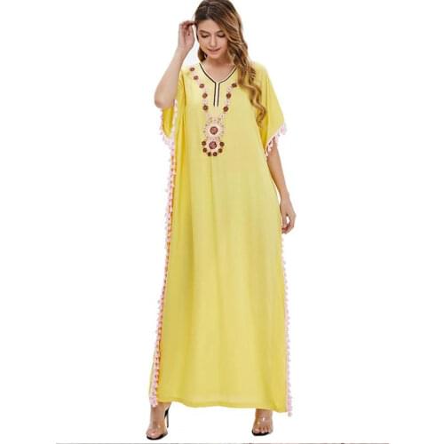 Plus Size Islamic Clothing Kaftan Muslim Dress Abaya and Cape 2 Pic Set Women Arabic Dubai Islam Prayer Caftan Marocain Dress