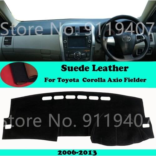 For Toyota Corolla E140/E150 2006 2008-2013 Suede Leather Dashmat Dashboard Cover Pad Dash Mat Carpet Car-Styling Accessories