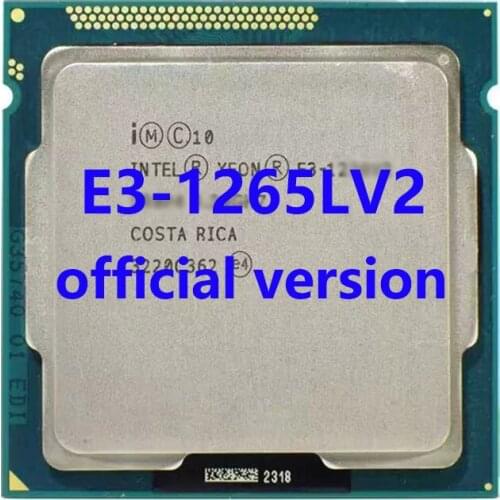 E3-1265LV2 2.5Ghz/3.5Ghz Quad-Core 8mb Cache 45W LGA1155 Intel Xeon CPU Processor 4-Core For B75 H61 Motherboard DDR3 1066/1333
