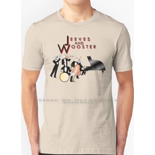 Ndvh Jeeves And Wooster T Shirt 100% Pure Cotton P G Wodehouse Stephen Fry Hugh Laurie Fry And Laurie