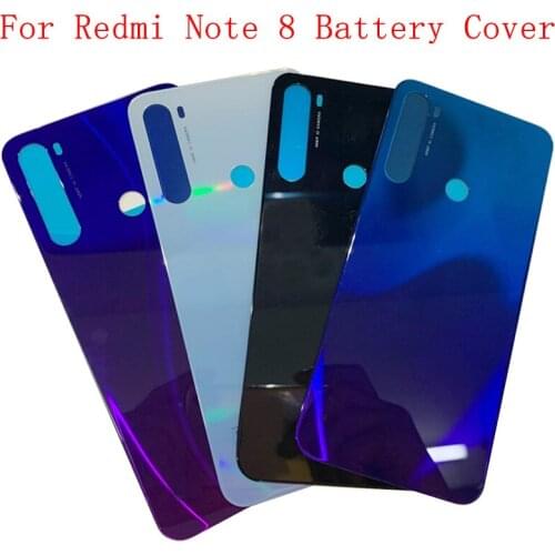 Battery Cover Housing Case Back Glass Rear Door Panel For Xiaomi Redmi Note 8 Back Glass Cover Replacement