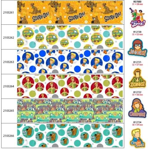 United States Cartoon Printed Ribbon DIY Handmade Products 5 Yards, Cartoon Flat Resin Patch 30pcs