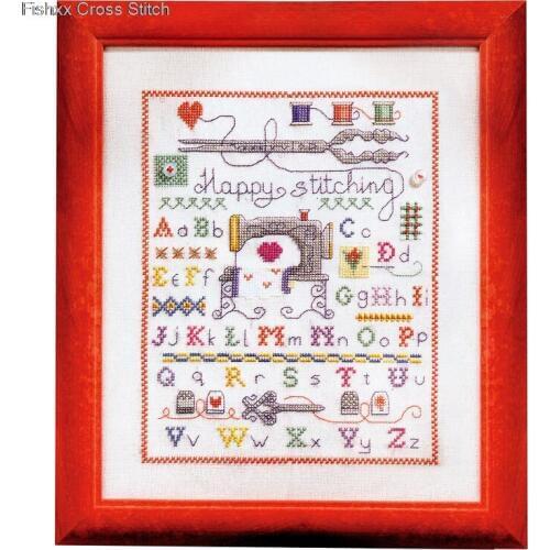 Fishxx Cross Stitch Kit European Magazine Crazy50-4 Sewing Beautiful Color Letter Sewing Machine