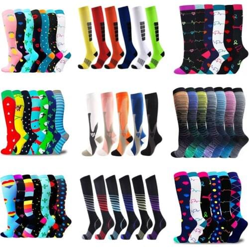 New Compression Socks 20-30 Mmhg Soccer Stockings Sports Socks Best Graduated Edema Diabetes Varicose Veins Plantar Fasciitis