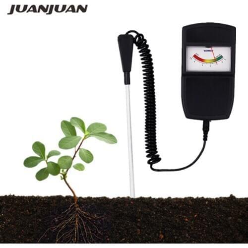 New Soil PH Meter Tester Acidity Analyzer Moisture Humidity Sensor Monitor Pointer Type Detector for Garden Plant Flower 40% Off