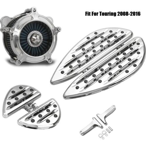 Fit For harley 2016-2017 FLSTF Fat Boy Deep edge cut Floorboard Foot boards Air Cleaner filter FLHX FLHT FLHR FLTR 2008-2016