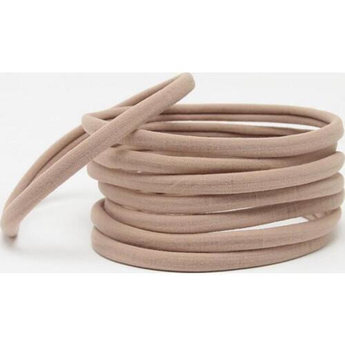 50pcs Khaki Nylon headband DIY bulk nylon One Size Fits most Nylon kids Headband Newborn Skinny Very Stretchy 12 colors