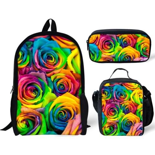 Butterfly Boys Dynamite school bag backpack men and women student bookbags vintage flower floral print mochila