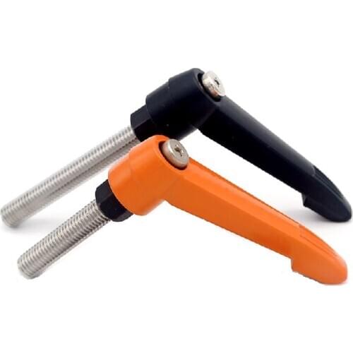 SUS304 Screw M10*15/20/25/30/35/40/45/50/60/70MM Knob Adjustable Handle Machinery Tool Black Thread Dia.10mm Clamping handles