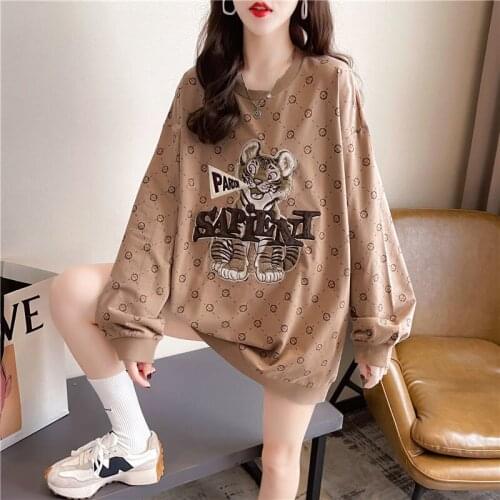 Round Neck Thin Women Spring and Autumn Loose Trendy Korean Style Student Preppy Style All-Match CEC Sweater Jacket