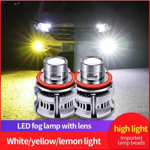 2PCS Car Fog Light H8 9005 HB3 9006 HB4 Led Bulb Canbus Fog Lamp H11 Super Power 50W 15000LM Driving Running Light No Error