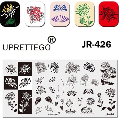 2021 Stainless Steel Stamping Plate Template Floral Text Words Halloween Autumn Canada Chrysanthemum Christmas Coffee JR421-430