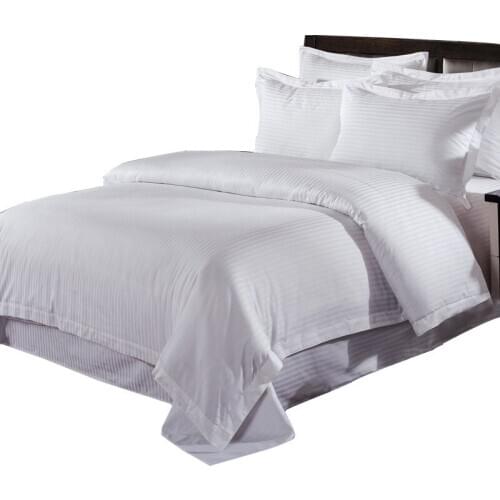 Hotel White Comforter Bedding Sets Satin Sheet Spring Autum Summer Set Dust-proof Anti-mite Breathable Hospital Home Bedding Set