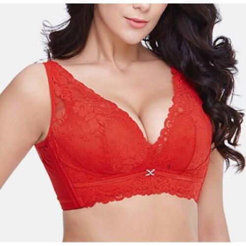 Plus size bra big size 44 42 40 38 36 34 C DD E bras for women solid cup thin cotton sexy lace elegant young girl bra C3302