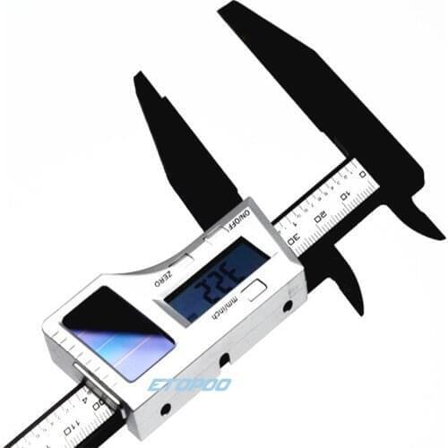 200MM 8inch long jaw Fiber Solar Digital Caliper solar vernier caliper 150mm ruler micromter gauge For ON/Off Road EP GP RC Car