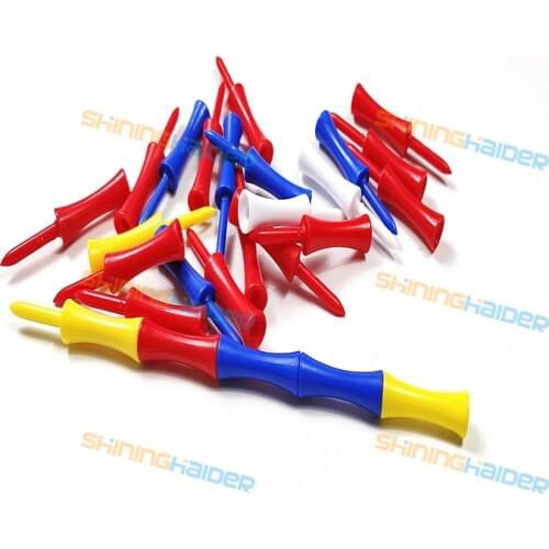 Colorful golf plastic nail golf ball nail ball plastic tees golf tees limit ball nail with insert 30mm