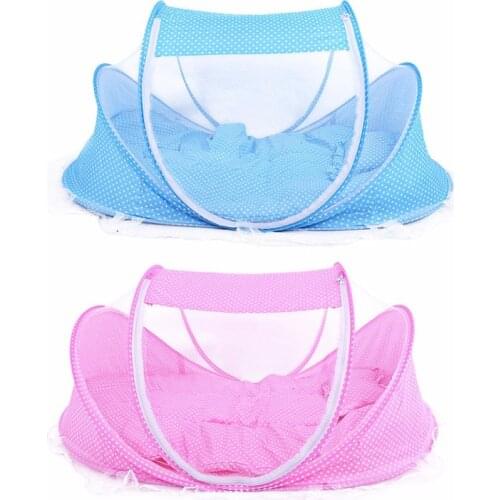 3pcs/lot 0-36 Months Baby Bed Portable Foldable Crib With Netting Newborn Sleep Travel Mosquito Net ding