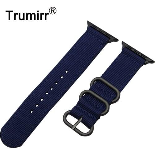 Canvas Nylon Watchband for iWatch Apple Watch SE Series 6 5 4 3 2 1 44mm 40mm 42mm 38mm Men Women Band Sports Strap Bracelet