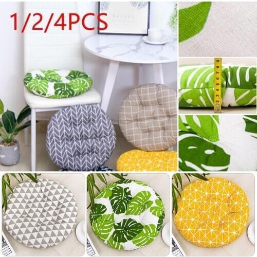 30 1/2/4PCS Round Winter Office Bar Chair Cushion Pad Cotton Thick Cushion Dining Chair Seat Pads Garden Floor Cushion Home Seat