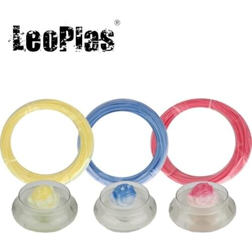 LeoPlas 1.75mm 10 Meters 30g Temperature Heat Sensitive PLA Filament Sample For FDM 3D Printer Pringting Pen Material