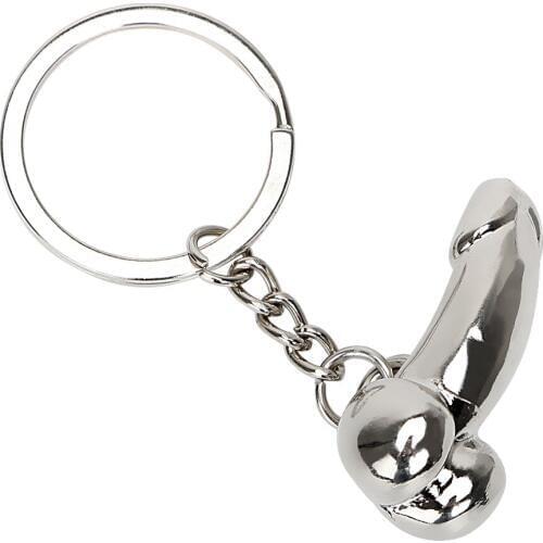 Zinc Alloy Fashion Penis Shape Car Key Chain Keychain Dildo Key Rings Auto Key Ring Keyfob Creative Gift Car Styling Accessories