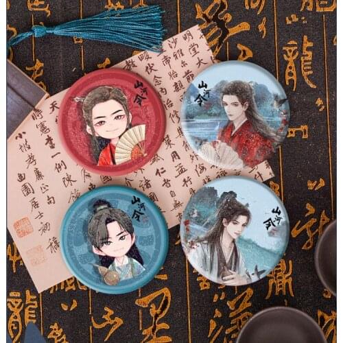 NEW Anime WORD OF HONOR Wen Kexing Zhang Zhehan Metal Badge Souvenir Creative Cartoon Bedge Button Brooch Pins Collection Gifts