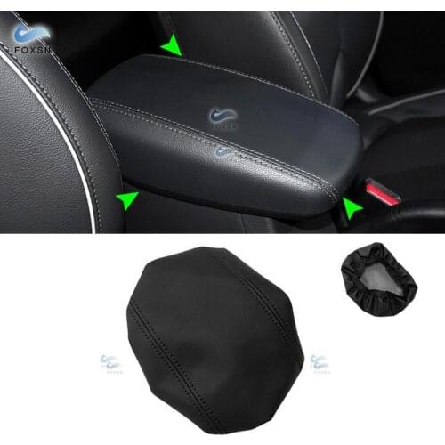 For Hyundai IX25 2015 2016 2017 2018 Microfiber Leather Car Interior Center Control Armrest Box Pad Cover Trim