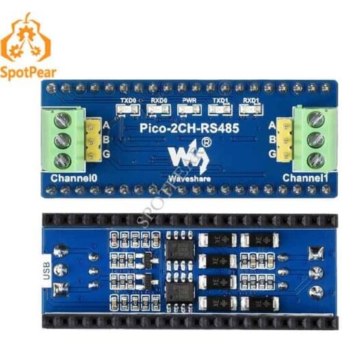 Raspberry Pi Pico 2-Channel RS485 Module SP3485 Transceiver UART To RS485