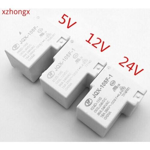 Relay JQX-105F-1-5V-1HS 005D 012D 024D-1HS 4 pines de 30A