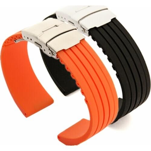 Silicone Rubber Watch Band for Oris Men Women Stainless Steel Safety Buckle Strap Wrist Belt 18mm 20mm 22mm 24mm