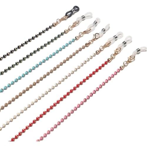 Glasses Strap Fashion Beads Sunglasses Chain Necklace Mask Lanyard Spectacle Accessories Holder Cord