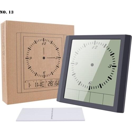 Retro Multi Functional Electronic Digital Wall Clock Smart Display Clock Big Screen Thermometer Hygrometer Alarm Clock Decor