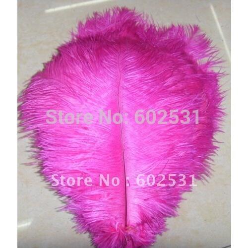 SPR 15-20cm / 6-8''hot pink ostrich plumage feathers for wedding decoration table centerpieces feather bulk sale 100pcs /lot