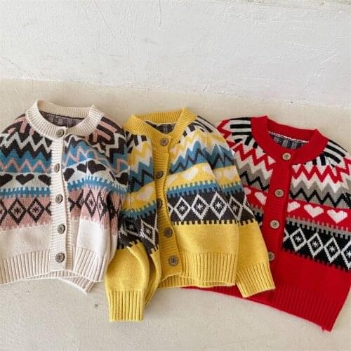 Girls Sweater Kids Coat Outwear 2021 Beautiful Plus Velvet Thicken Warm Winter Autumn Knitting Tops Cotton Cardigan Childrens C