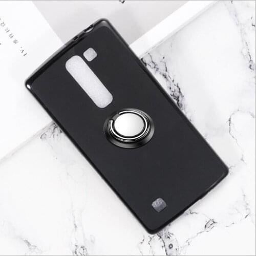 Tpu Soft Case For LG K4 2017 Q70 V40 V50 G8X G8S ThinQ 5G K30 K50S K40S Magna G4c K20 Back Ring Metal Car Magnetic Holder Cover