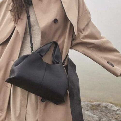 Trendy Cloud Women Handbag Soft Leather Clutches Ladies Dumpling Hobo Bag Vintage Shoulder Crossbody Bags for Women 2021 Tote