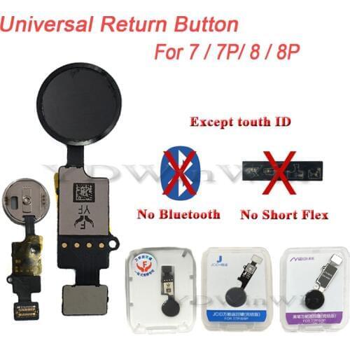 50pcs YF 3rd Gen Universal Home Button Flex Cable For IPhone 7 8 Plus Restore Ordinary Return Function No touch ID Replacement