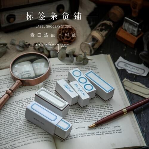 Vintage Label Grocery Store Series Decoration Stamp Wooden Rubber Stamps For Scrapbooking Stationery DIY Craft Standard Stamp