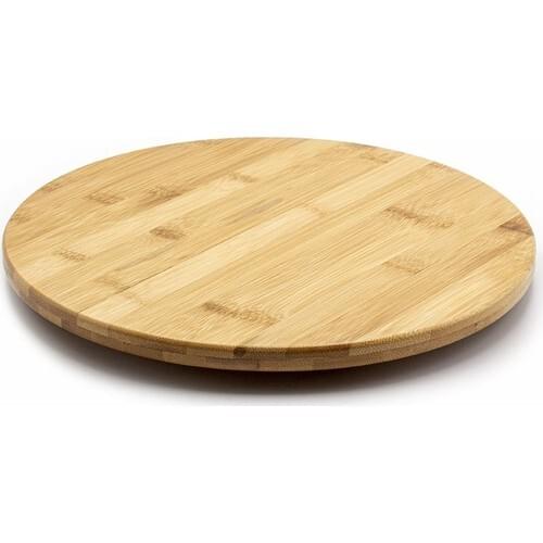 Homerium Bamboo Rotating Mechanismed Pizza Presentation Dish