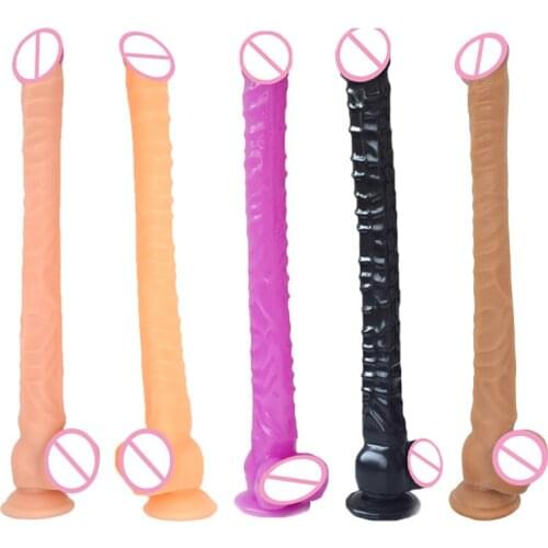 Adult sex toys 42CM simulation penis lengthened fake penis female masturbation anal plug fun sex toys