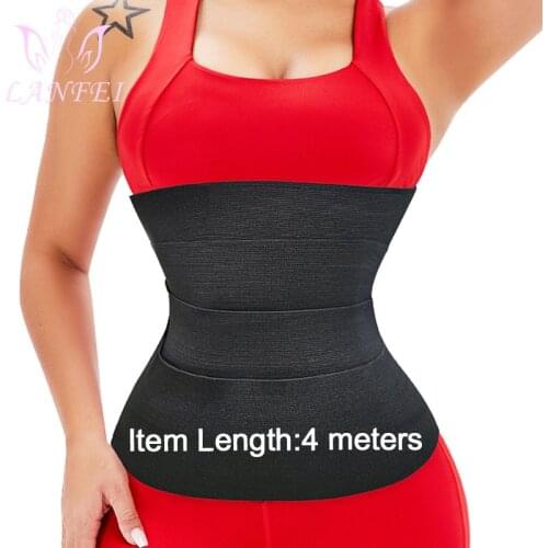 LANFEI Women Waist Trainer Bandage Wrap Girdle Belly Body Shaper Corset Top Modeling Slimming Tummy Control Fat Burn Belt Strap