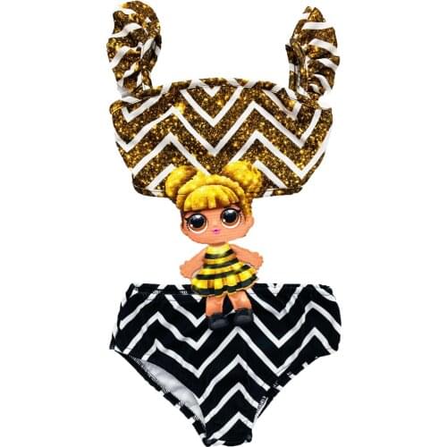 Lol Pattern Female Child Swimwear