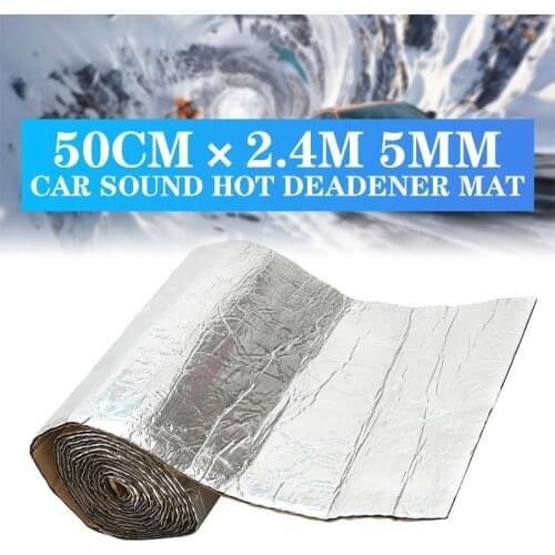 1Roll 240cmx50cm Car Sound Proofing Deadening Anti-noise Sound Insulation Cotton Heat Closed Cell Foam Interior Accessories